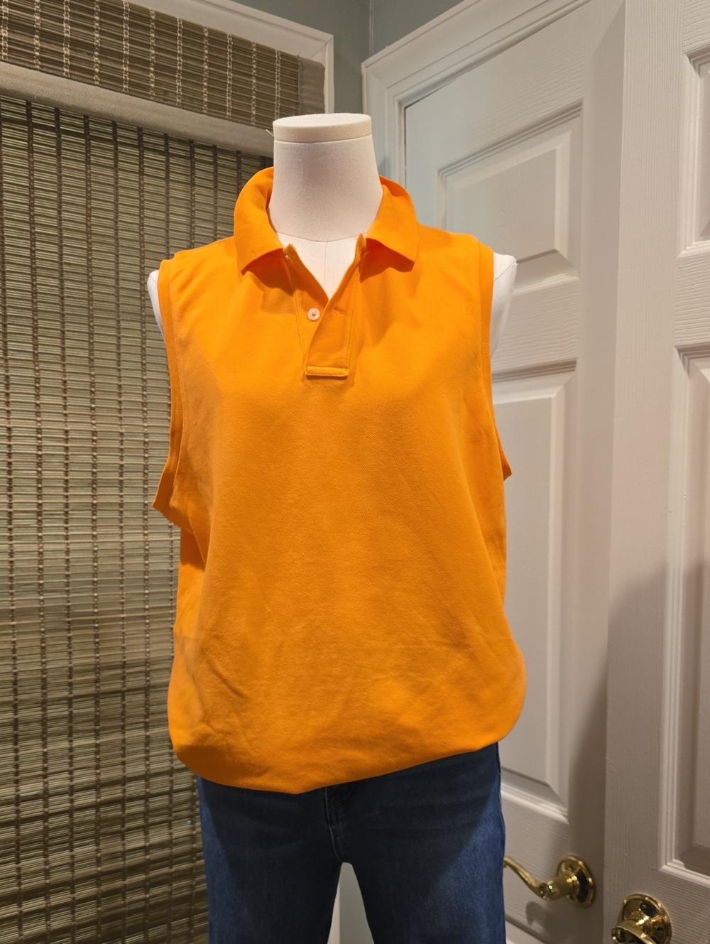 Ralph Lauren Sleeveless Polo Tank in Vivid Orange